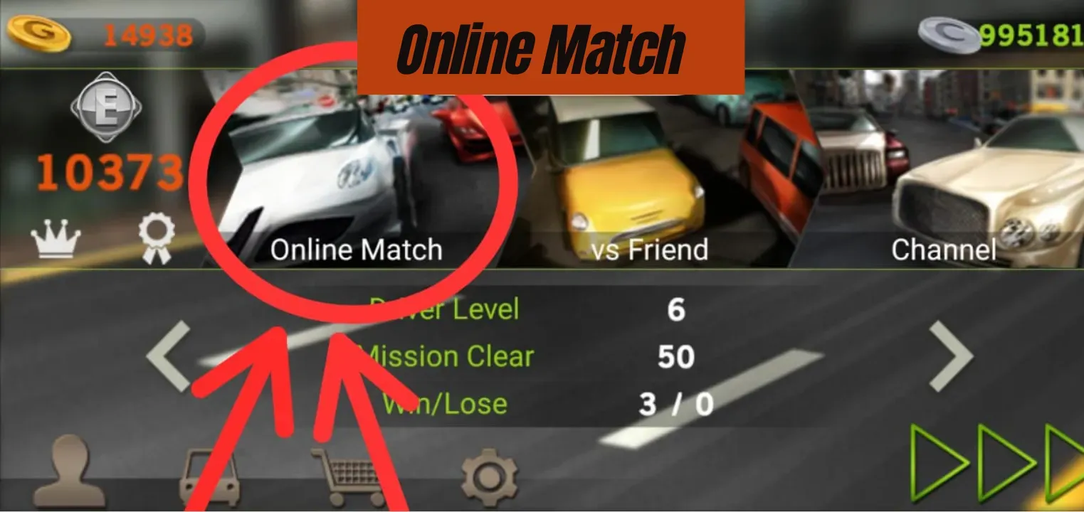 Online Match mode of Dr. Driving Multiplayer  Mode