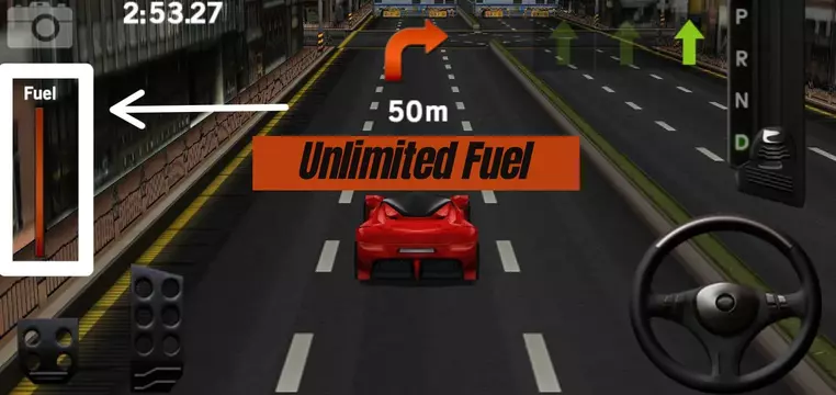 Unlimited Fuel in Modified apk
